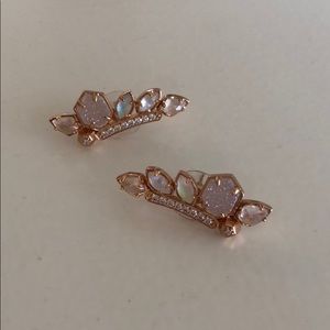 Kendra Scott Madison ear crawlers, rose gold